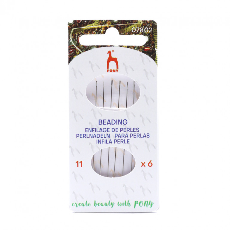 Beading Needles, size 11, strong and flexible | Tessiland