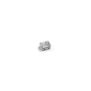Rectangular Austrian Glass Crystal Nickel Free for Jewelry Argento