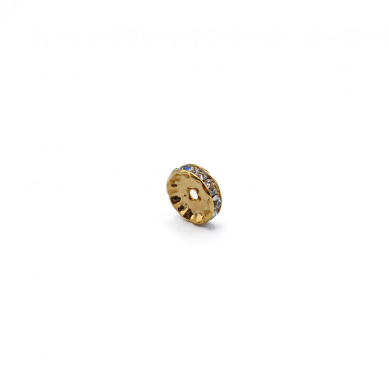 Gold Circle Spacer 8mm | Tessiland