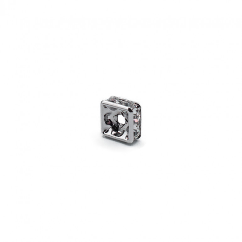 Silver Square Spacer 9mm | Tessiland