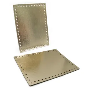 Côtés Stylondas En Similicuir 18x24 cm Tessiland 2 pcs Platino