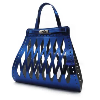 Set de bolso Eiffel en ecopiel para bolsos de crochet con cierre Bluette