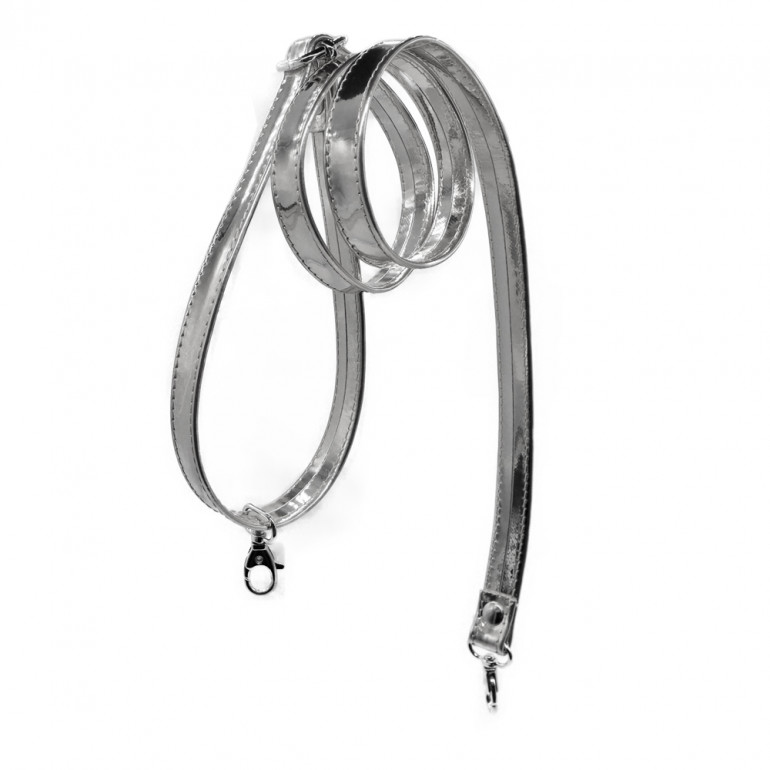 Old Style Specchiato Silver Bag Strap for Crochet Creations | Tessiland