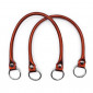 Pair of Circle handles in Ecopelle for crochet creations Vigor Copper | Tessiland