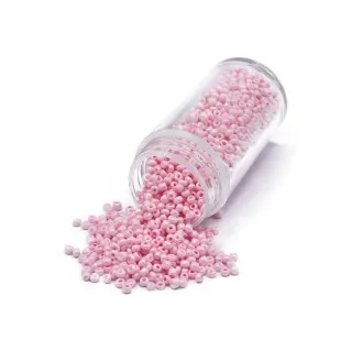 Perles de 2 mm pour broderie et bijoux Rosa baby_126