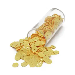 Pailletes brillantes con agujero para aplicaciones Opache giallo-b207