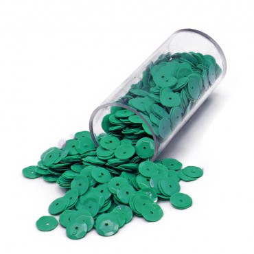 Paillettes lustrini con foro per applicazioni Opache turchese-b221