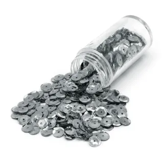 Sequins with hole for applications Classic argento-h801