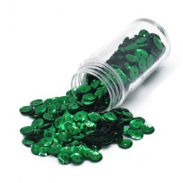 Paillettes lustrini con foro per applicazioni Classic smeraldo-h804
