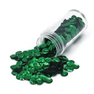 Sequins with hole for applications Classic smeraldo-h804