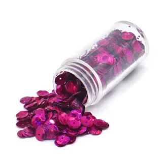 Sequins with hole for applications Lux fuxia-g720