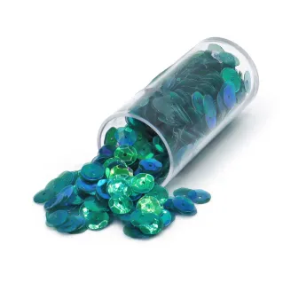 Paillettes lustrini avec trou pour applications Lux verde acqua-e511