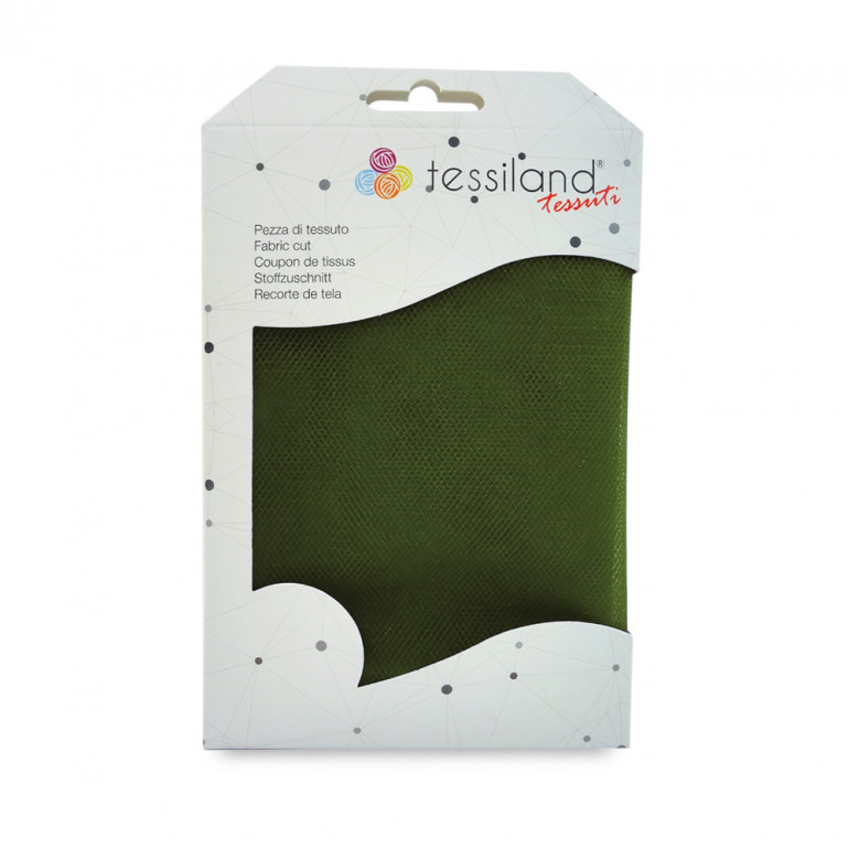 Tessiland® Tulle fabric - Army green