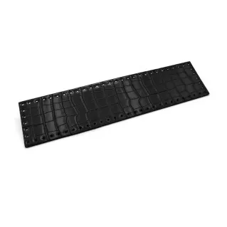 Eco-leather Tile 7x28cm for Bags and Patchwork Made in Italy Black