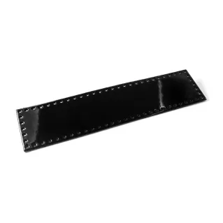 Eco-leather Tile 7x28cm for Bags and Patchwork Made in Italy Black