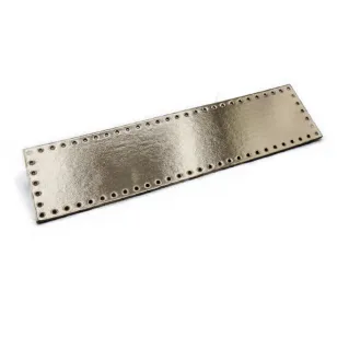 Eco-leather Tile 7x28cm for Bags and Patchwork Made in Italy Platino