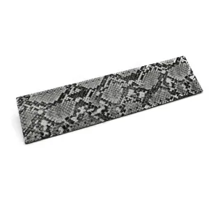Azulejo de ecopiel 7x28cm para bolsas y patchwork hecho en Italia Gris