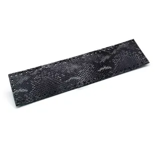 Eco-leather Tile 7x28cm for Bags and Patchwork Made in Italy Black