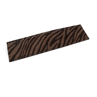 Leather Zebra Print Eco leather Tile 7x28 | Tessiland