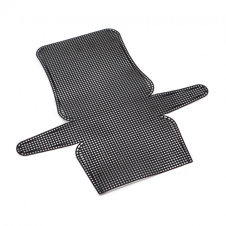 Créez des accessoires uniques avec la Toile Noire Sculptée 45x41 cm | Tessiland