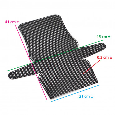 Créez des accessoires uniques avec la Toile Noire Sculptée 45x41 cm | Tessiland