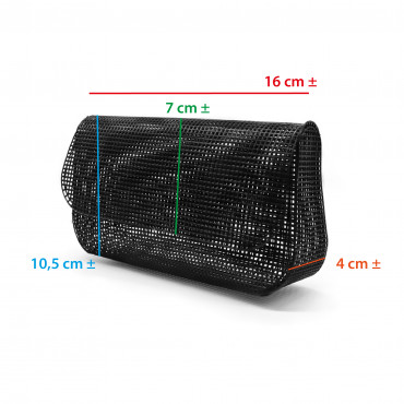 Malla Canvas Modelada Negro 35x33 cm para accesorios DIY | Tessiland