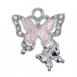 Colgante Panfila, mariposas con strass y piedras | Tessiland