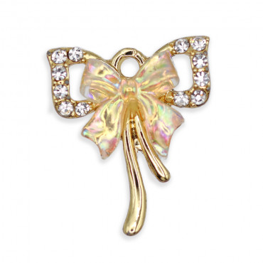 Colgante Sailor Oro, lazo con strass | Tessiland