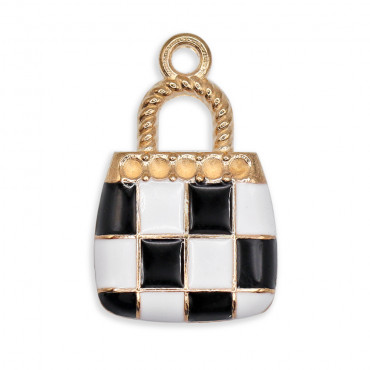 ScacchiBag Pendant, checkered handbag | Tessiland
