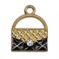 Colgante StylishBag, bolso de mano con strass | Tessiland