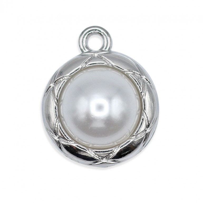 Zarif Pendant with Pearl, silver design | Tessiland