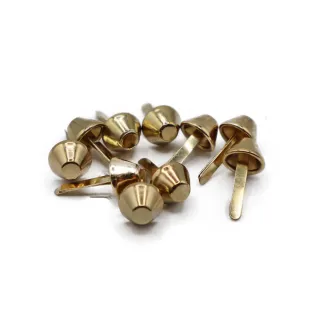 Patas cónicas con aletas para bolsas handmade Oro