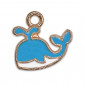 Migaloo Blue Whale enameled metal Pendant | Tessiland