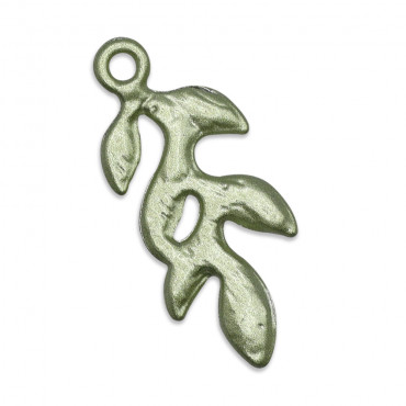Stylized Sage, sage leaf pendant | Tessiland