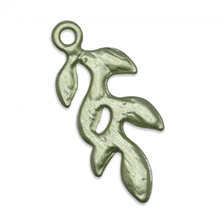 Stylized Sage, sage leaf pendant | Tessiland
