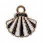 Shelly Bicolor Shell Pendant | Tessiland