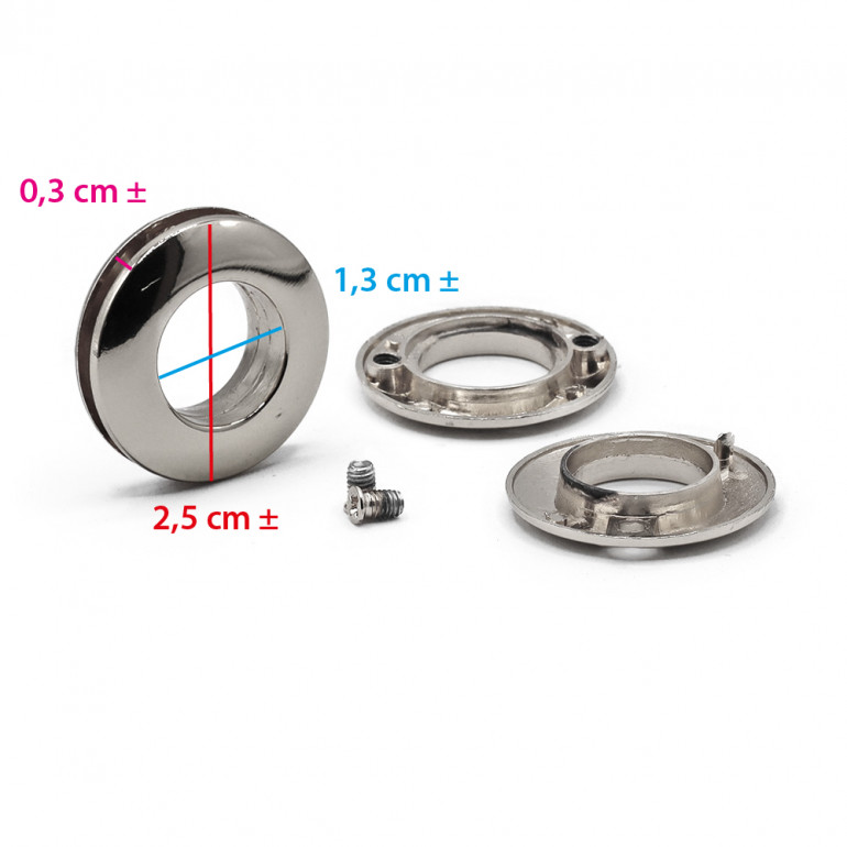 Occhielli a vela con viti per borse e zaini