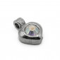 Pendentif Cœur Cristal Rhodium | Tessiland
