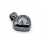 Pendentif Cœur Cristal Ruthénium | Tessiland