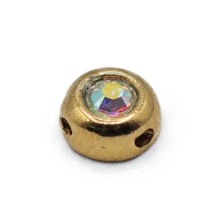 Circle Pendant nickel free for bijoux made in Italy Oro
