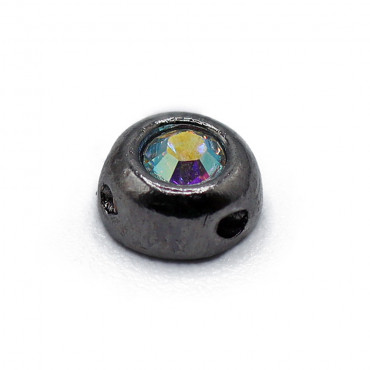 Pendente Circle nickel free per bijoux made in Italy Rutenio