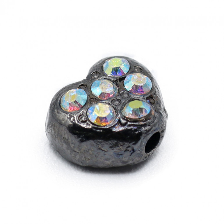 Colgante Corazón Cristal Rutenio | Tessiland