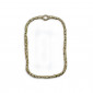 Baktun Gold Pendant, worked rectangle | Tessiland