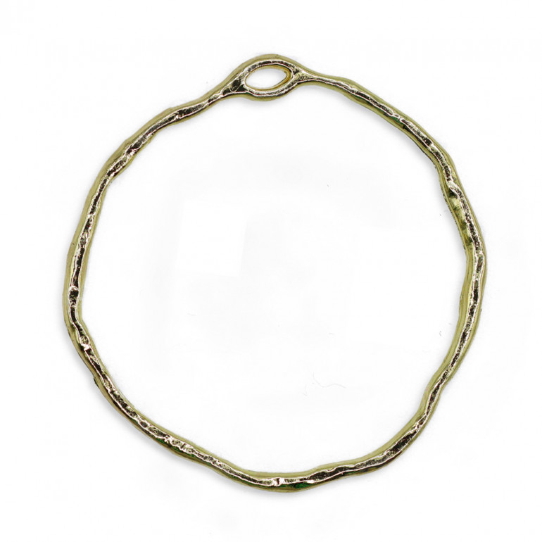 Bellgame Gold Pendant, worked circle | Tessiland