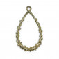 Uxmal Gold Pendant, worked drop | Tessiland