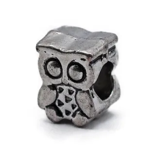 Charm Búho Plata Sin Níquel | Tessiland