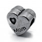 Charms Argento Cuore Mom