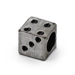 Charm Dado Números Plata | Tessiland