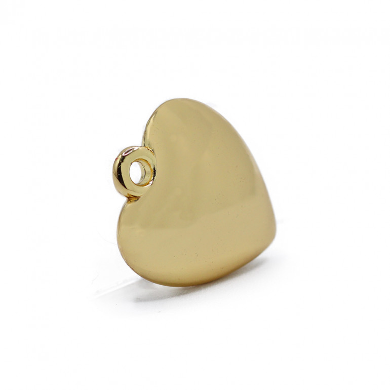 Colgante Corazón Clásico Oro Small, resina | Tessiland