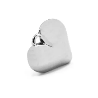Colgante Corazón Elegante para bisutería Argento